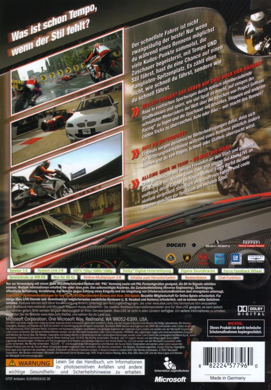 Project Gotham Racing 3 - Dos