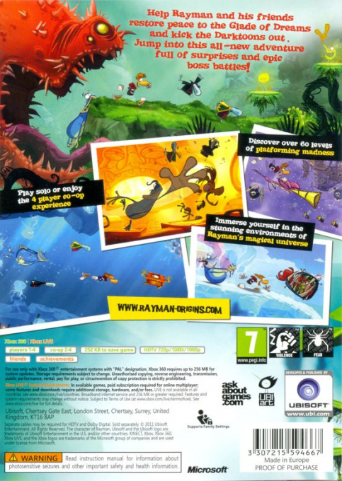 Rayman Origins - Dos