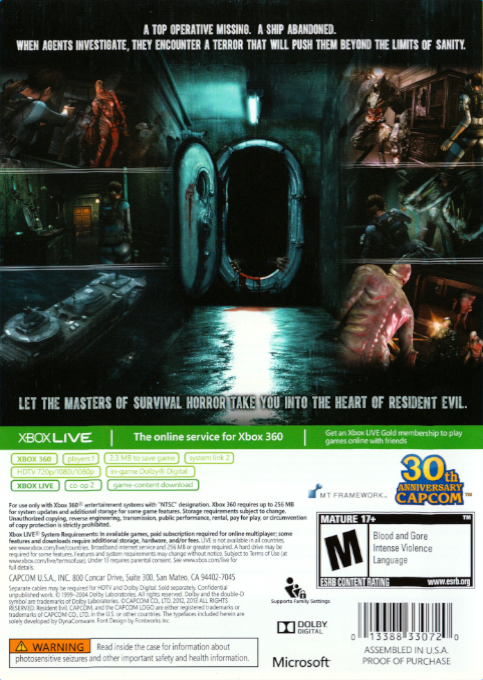 Resident Evil : Revelations dos