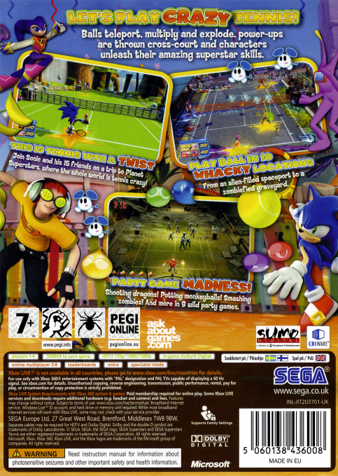Sega Superstars Tennis dos