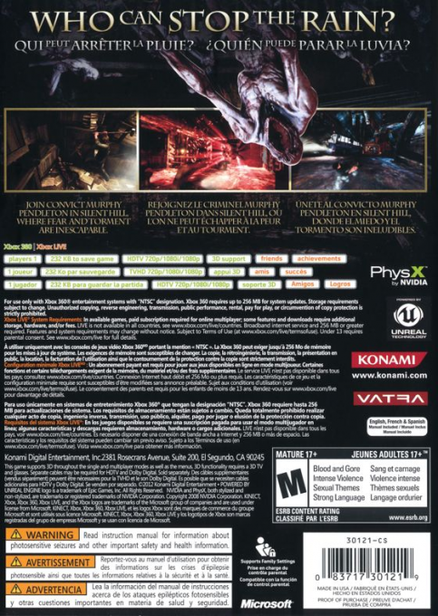 Silent Hill : Downpour dos