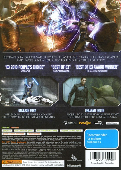 Star Wars: The Force Unleashed dos