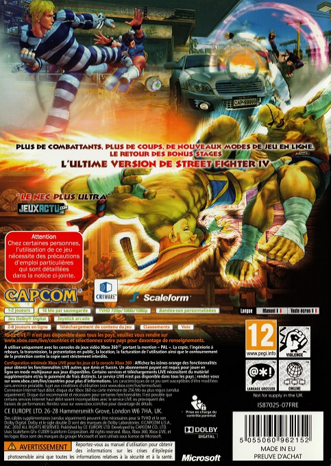 Super Street Fighter IV dos