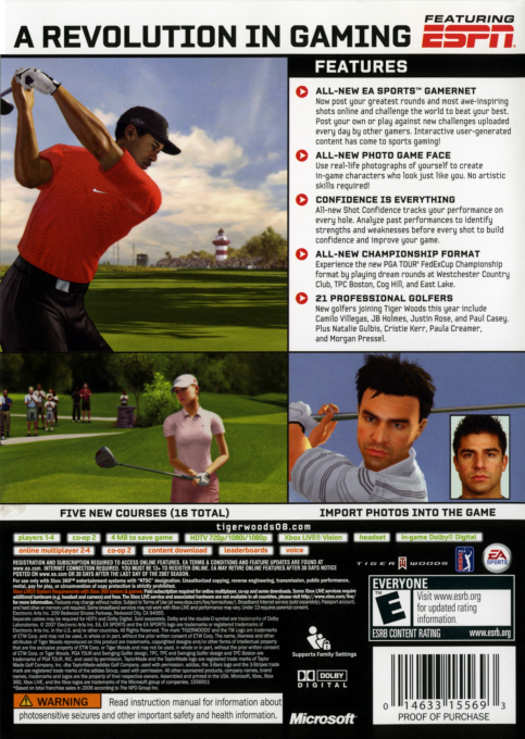 Tiger Woods PGA Tour 06 dos