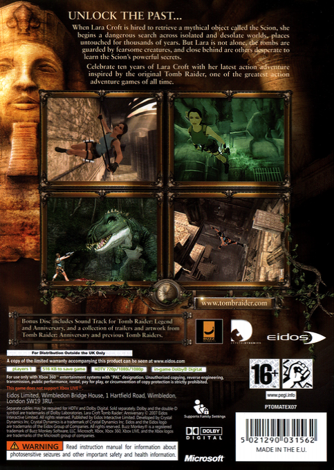 Tomb Raider : Anniversary - Dos