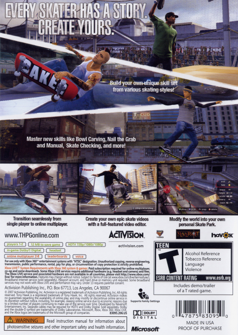 Tony Hawk's Proving Ground dos