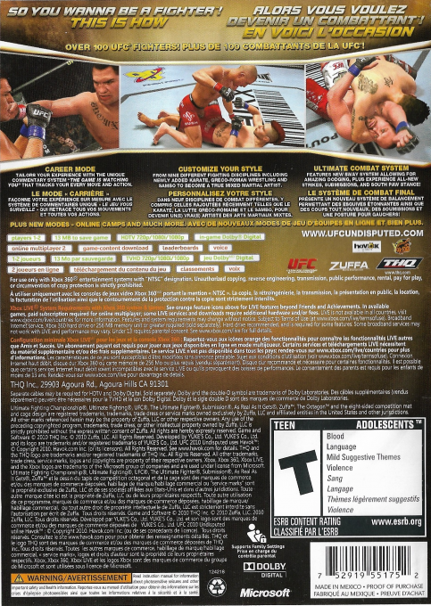 Ufc 2009 Undisputed dos