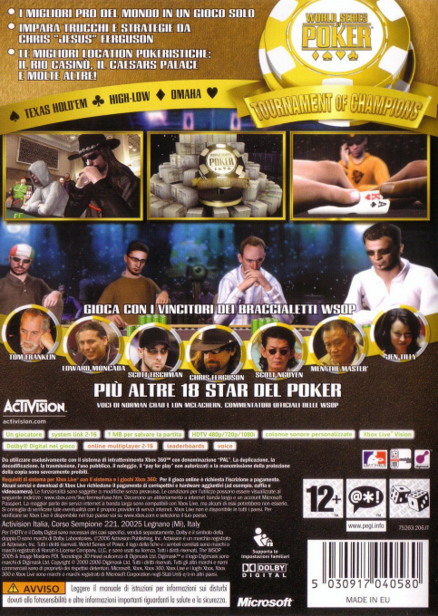 World Series of Poker : Tournament of Champions 20 dos