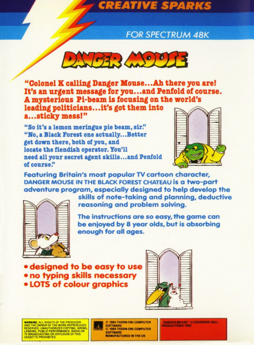 Danger Mouse In The Black Forest Chateau dos