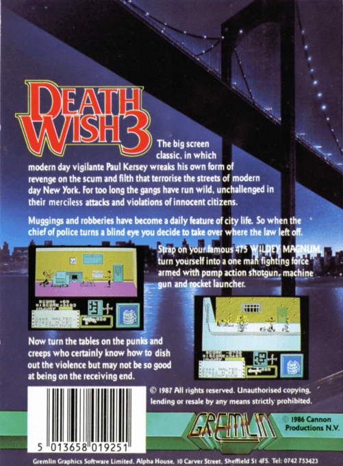 Death Wish 3 dos