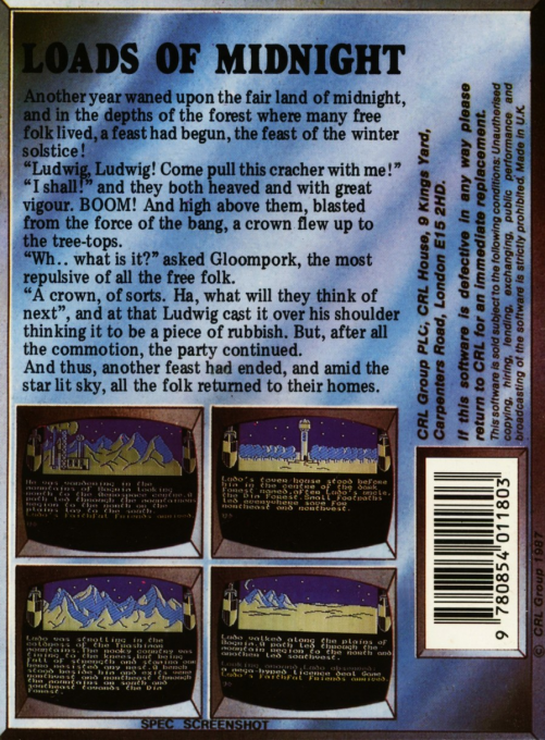 Loads of Midnight dos