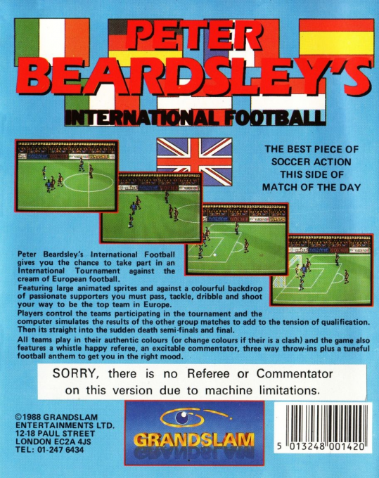 Peter Beardsley's International Football dos