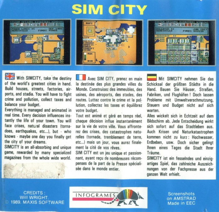 Sim City dos