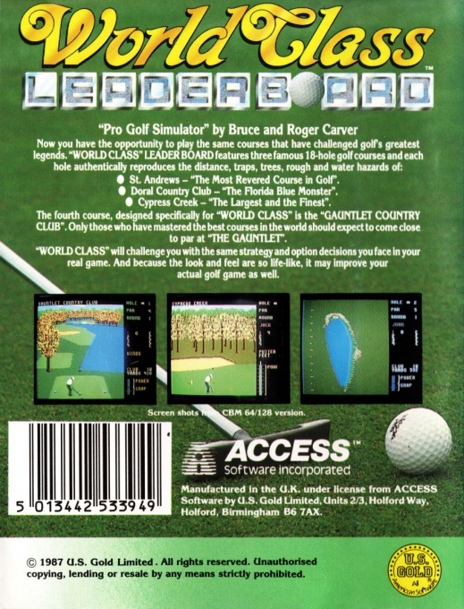 World Class Leader Board dos