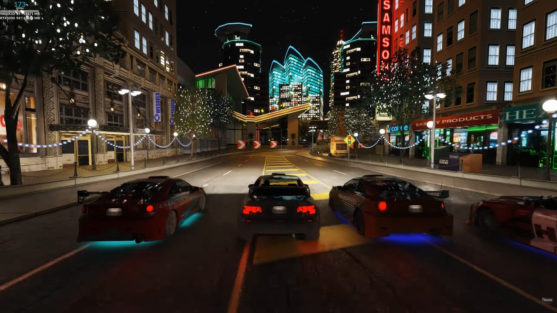 Need for Speed Underground 2 dans Unreal Engine 5 : trafic IA, Outrun et courses libres - projet à 75 %