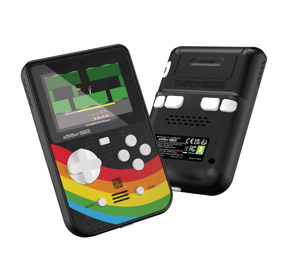 Super Pocket Activision Edition : la huitième console de la gamme met à l'honneur les classiques Atari 2600 d'Activision et Imagic
